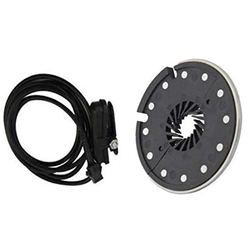 

Electric Bicycle Pedal 12 nets E-Bike PAS System Assistant Sensor Split Type Speed Sensor Black Color KT-D12