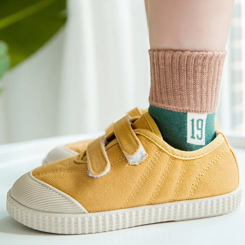 Детские хлопковые носки Lotus 5 парт/Лот осенне зимние длинные детские с принтом