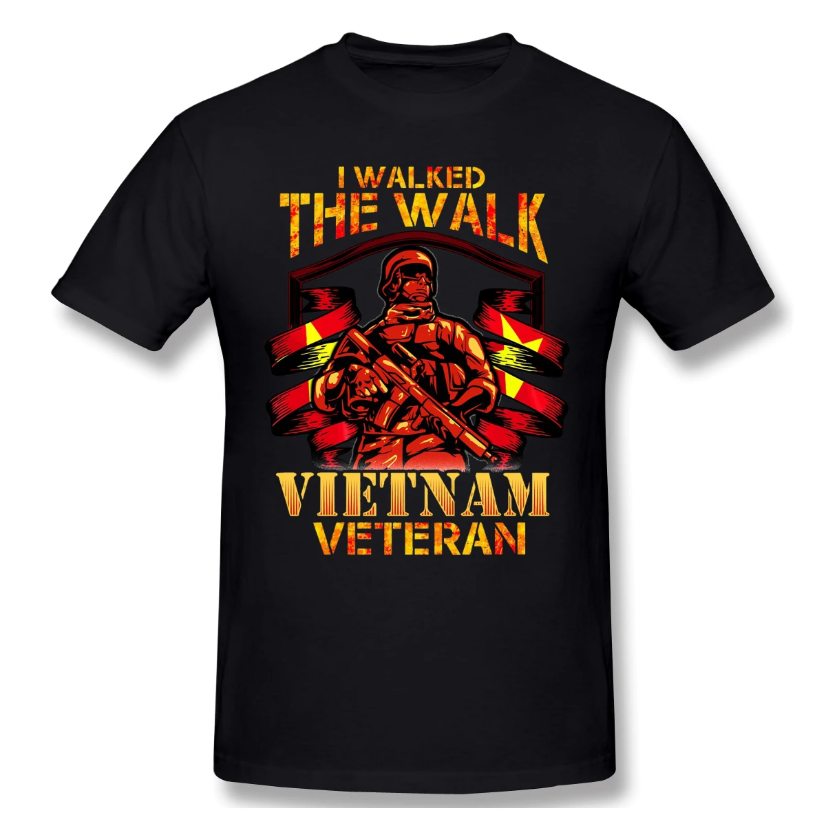 Я прогуливался по Вьетнаму ветеран подарок принт хлопковые смешные футболки
