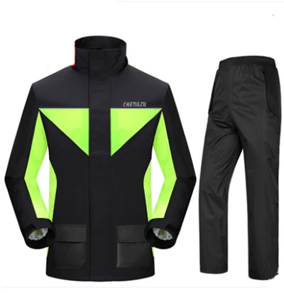 Водонепроницаемый костюм Непромокаемый мотоциклетный непромокаемый дождевик с