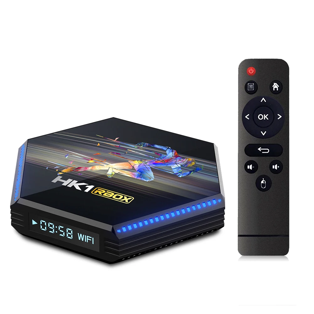 

4K STB HK1RBox RK3566 Quad Core 5G Wifi Android 11.0 TV Box 8GB64GB
