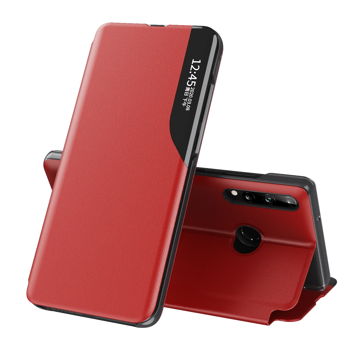 Роскошный кожаный чехол книжка с окошком для Huawei Mate 40 20 P30 P40 Pro P20 lite|cover for huawei|case