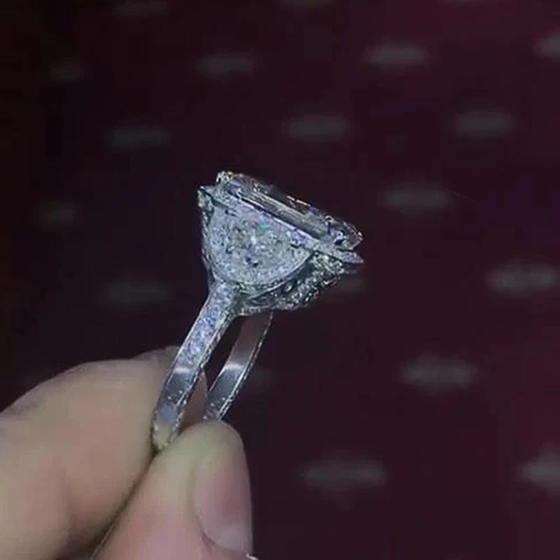 Великолепные кольца для вечеринок CAOSHI женские роскошные сверкающие Свадебные