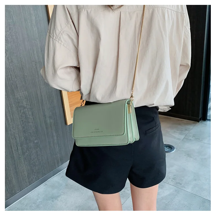ETAILL модная простая маленькая зеленая квадратная сумка женская брендовая