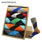 Брендовые качественные мужские забавные носки, Повседневные Классические носки с бриллиантами в стиле Харадзюку, модная одежда, мужские носки из чесаного хлопка