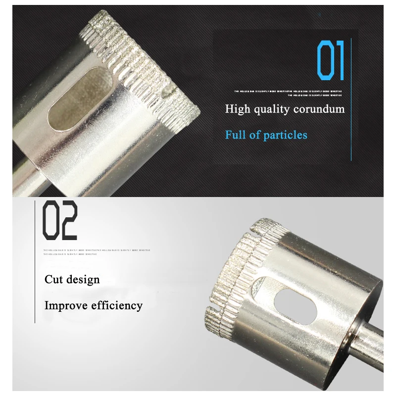 Алмазные сверла инструмент для удаления отверстий стеклокерамики гранита 75-200 мм