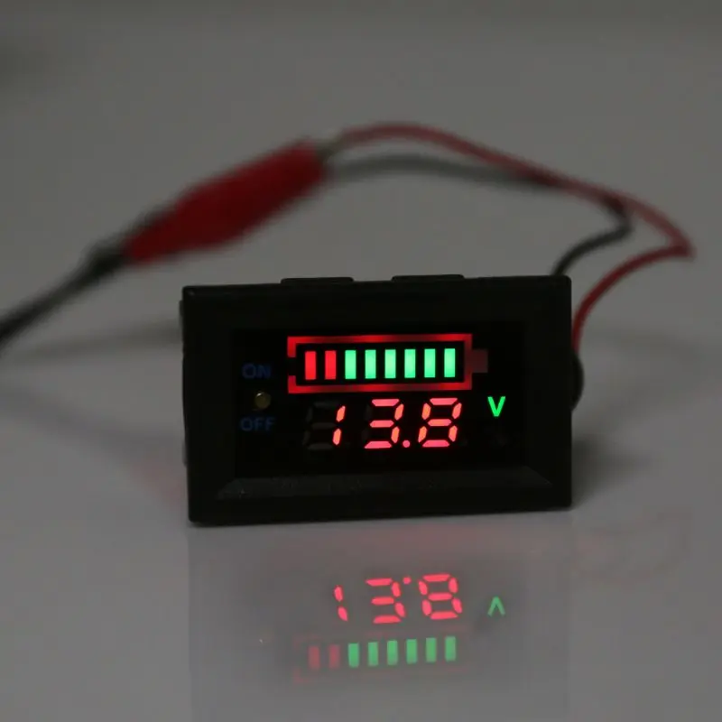 12V Car Lead Acid Battery Capacity Indicator Voltmeter Power Tester with Switch Newest | Инструменты