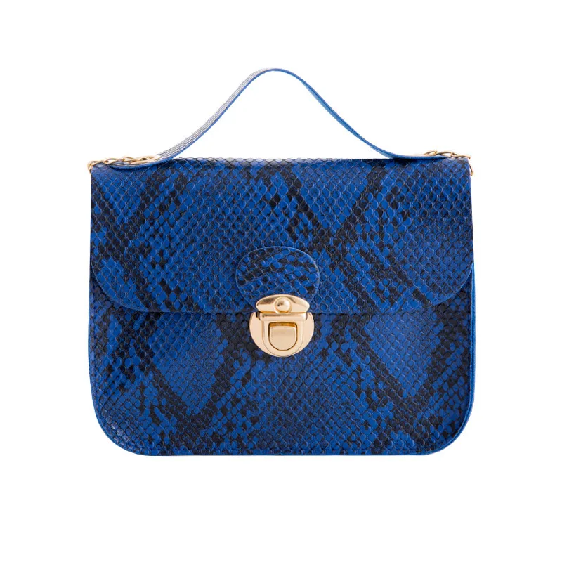 

Fashion Serpentine PU Leather Shoulder Bag For Women Famous Designer Handbag Clutch Mini Crossbody Bags Purse Small Pocket