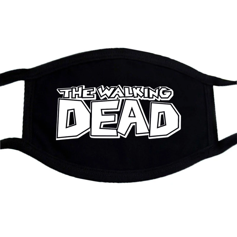 Маска для лица Ходячие мертвецы с забавным рисунком хип хоп Пылезащитная маска