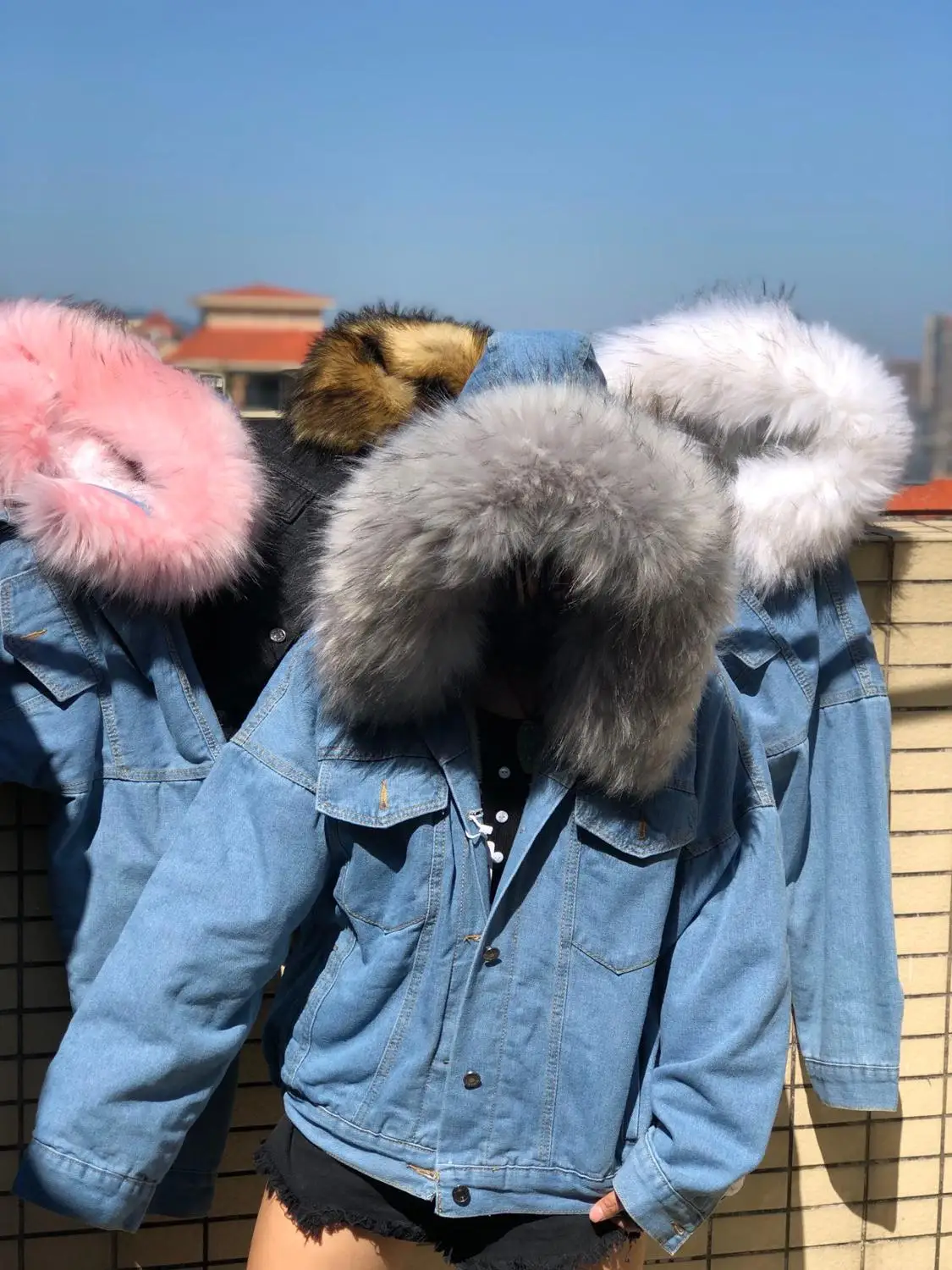 

New Warm Winter Jean Jacket Women Denim Jackets Autumn Hooded Denim Coat Female Basic Ladies Top Women's Bomber 2021