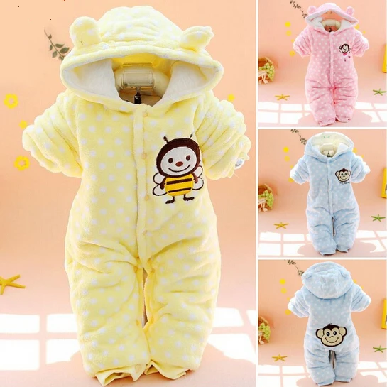 

Hot Fashion Newborn One-Piece Baby Boy Clothes Kids Long Sleeve Winter Baby Rompers Infant Jumpsuit Clothing Sets