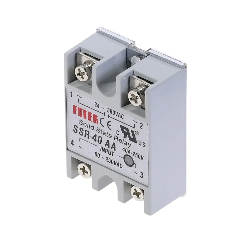 1 шт. SSR-40AA 40A твердотельный релейный модуль 80-250 В AC Вход 24-380VAC