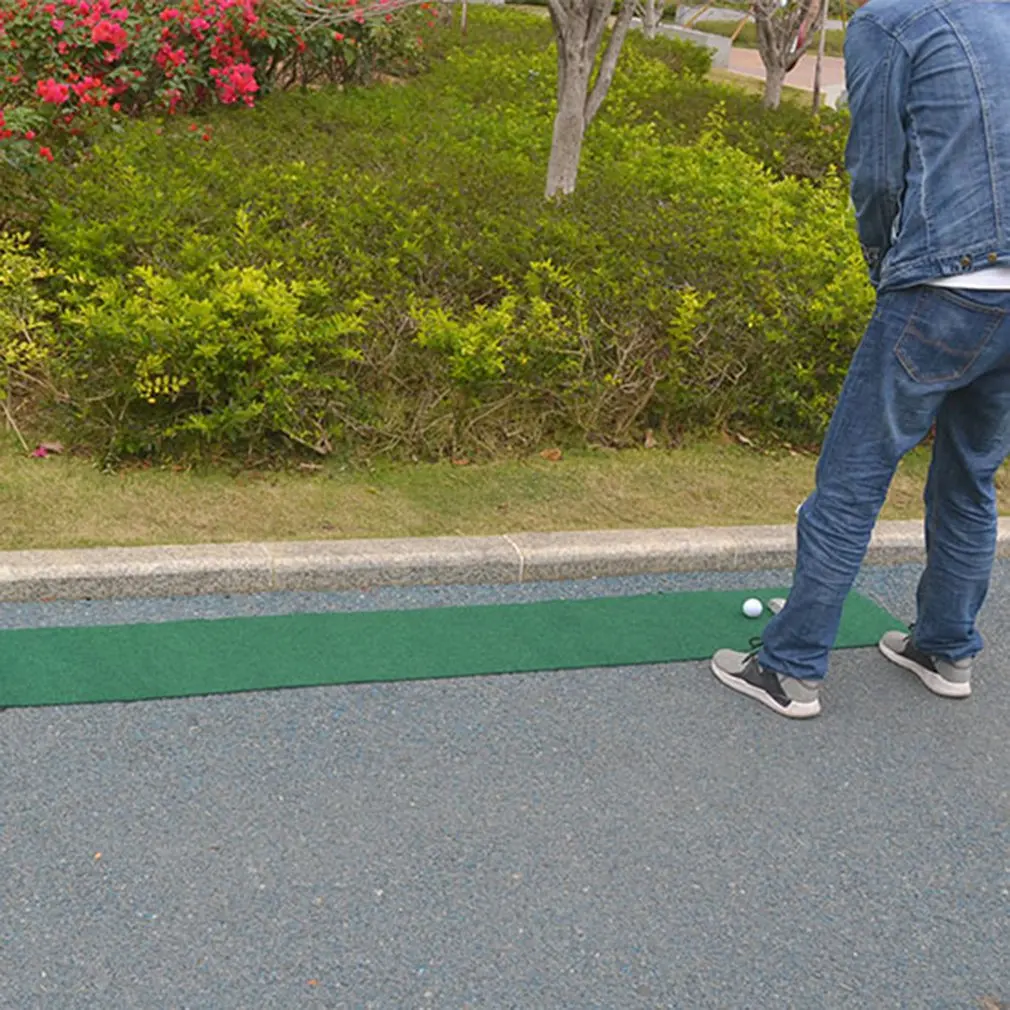 

33 * 250cm Golf Putting Trainer Mat Professional Portable Mini Green Golf Putting Mat Indoor and Outdoor Golf Training Tools