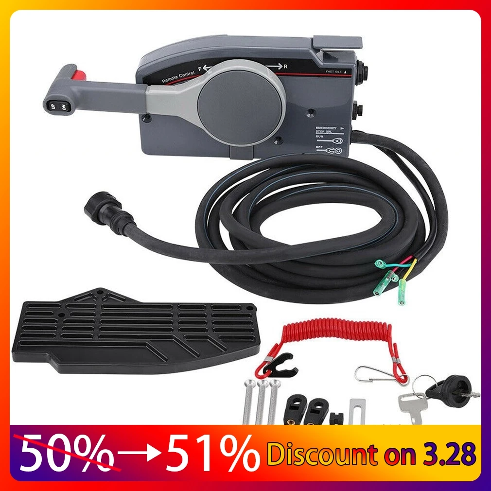 

Лодочный подвесной пульт дистанционного управления для 703 10-контактного кабеля, правая ручка, дроссельная заслонка, набор для украшения инт...