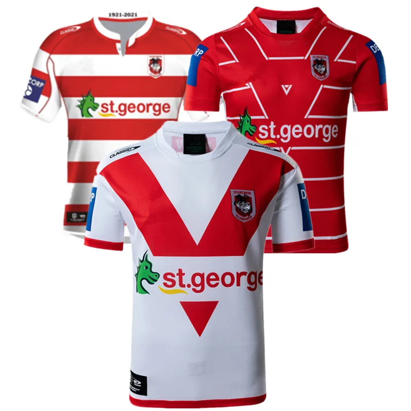 

St George Illawarra Dragons 2018-2021 Rugby Jersey 1979 Retro Jersey Size S-3XL-5XL