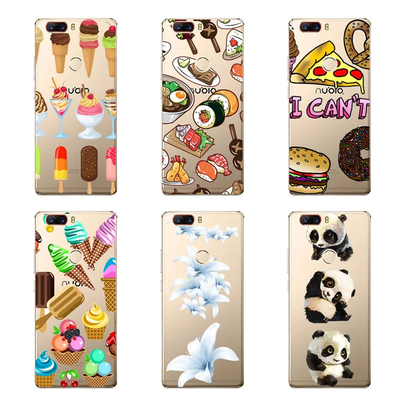 Soft TPU for zte nubia M2 lite z11 mini s z17 Case flower Cover Phone protect cases shell |