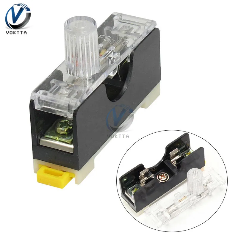 Высокое качество FS101 6*30 мм Предохранитель гнездо 10A стеклянный предохранитель с