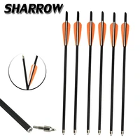61224pcs archery mixed carbon arrow 100gr arrowhead rubber feather outdoor hunting shooting bow and arrow accessories