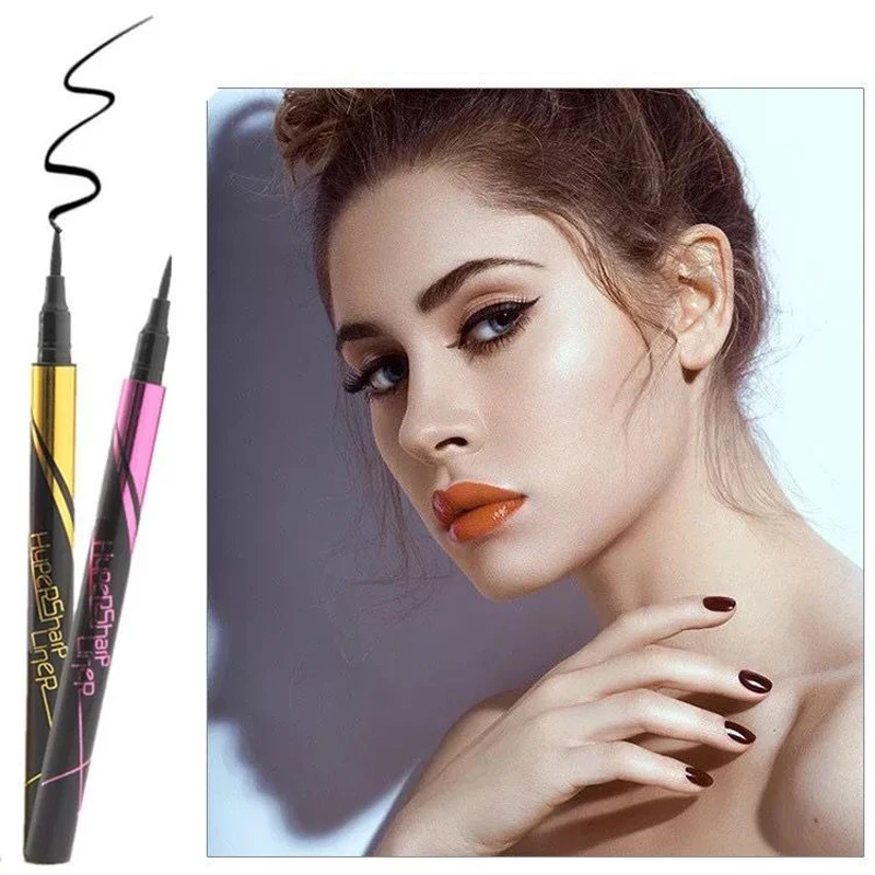 

1PC Professional Women Black Eyeliner Stamp Long-lasting Waterproof Quick-dry Eye Liner Pencil Pen Makeup Beauty Tools