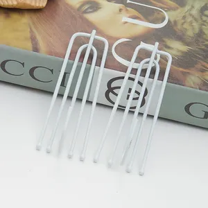 Белые 30 шт., четыре вилки, металлическая Антикоррозийная лента для штор, крючки для занавесок, аксессуары для занавесок