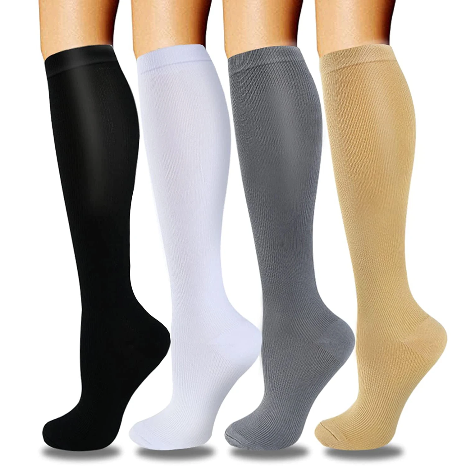  NEZIH 1pair Anti Slip Bike Socks Bicycle Compression Sport Sock  Men and Women Street Sports Socks Racing Cycling Socks Sports Socks (Color  : Xing lv, Size : 37-44) : Automotive