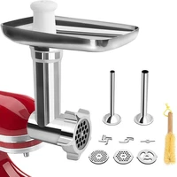 metal food grinder attachment for phisinic kitchenaid stand mixermeat grinder accessories sausage stuffer attachment