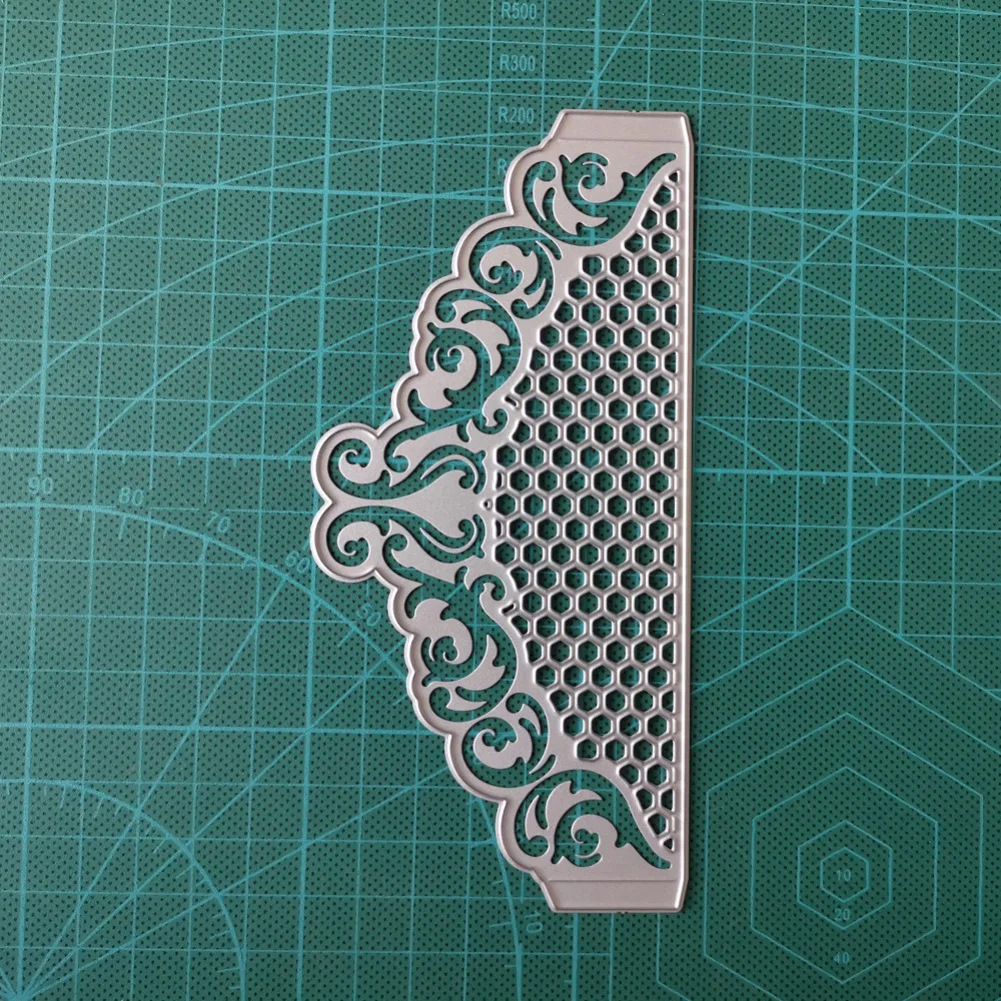 Полукруг кружева металла резки штампы точка украшения трафарет для скрапбукинга