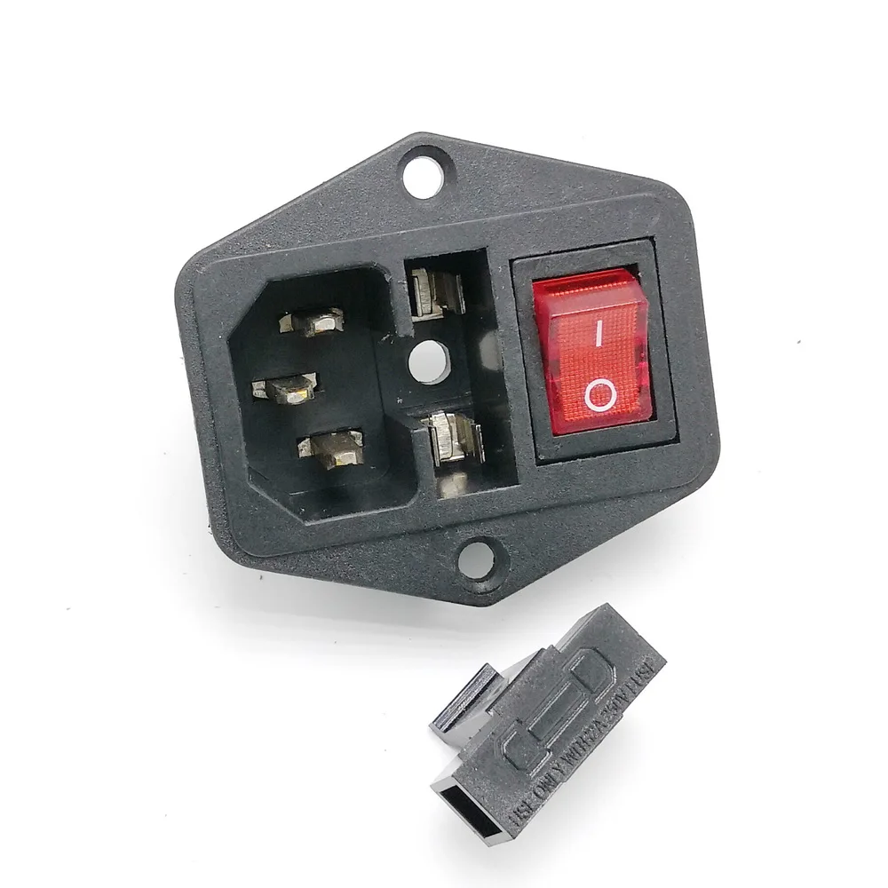 15A/250В 3pin AC Розетка с клавишный выключатель питания держатель предохранителя|power