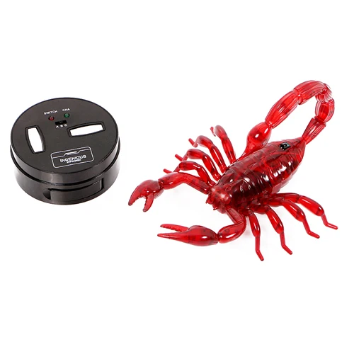 Scorpion Инфракрасный Радиоуправляемый игрушечный робот для животных, насекомых, моделирование пчелы, мантис, муха, Электронный Робот для детей на Хэллоуин, розыгрыши, игрушечные насекомые - Цвет: Scorpion