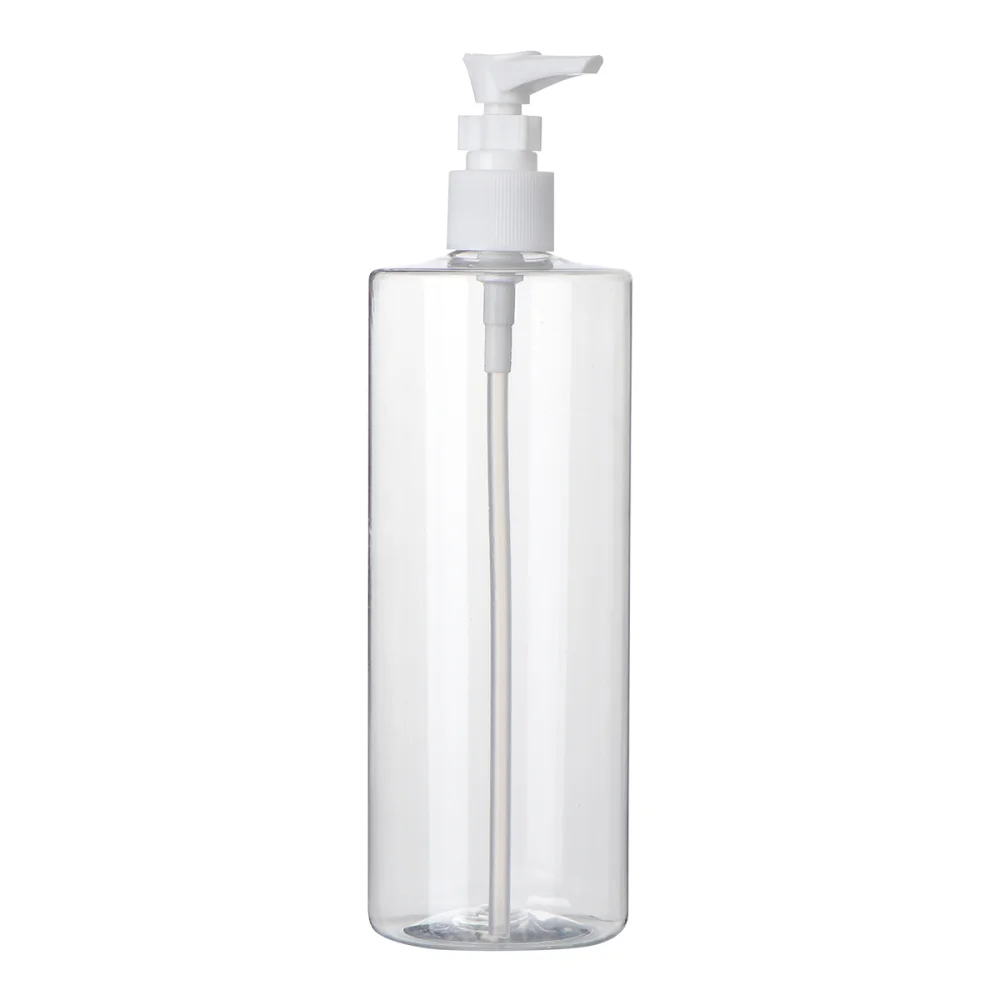 

3pcs 500ml Empty Bottle Transparent Simple Storage Bottle for Emulsion Hand Washing (Bottle Color Transparent Pump Head Col