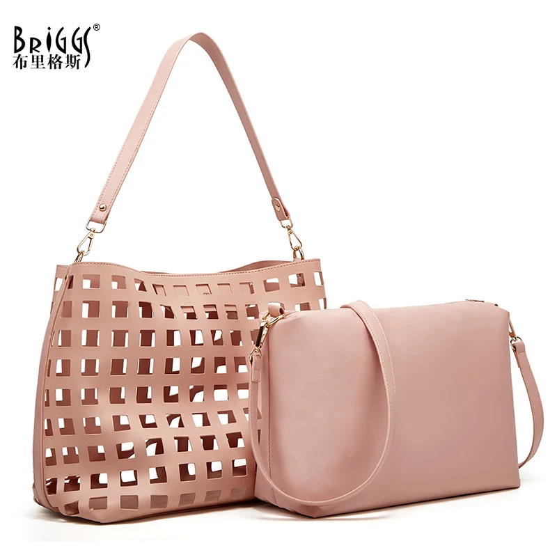 BRIGGS простой дизайн дамская сумка ведро искусственная кожа женская на плечо