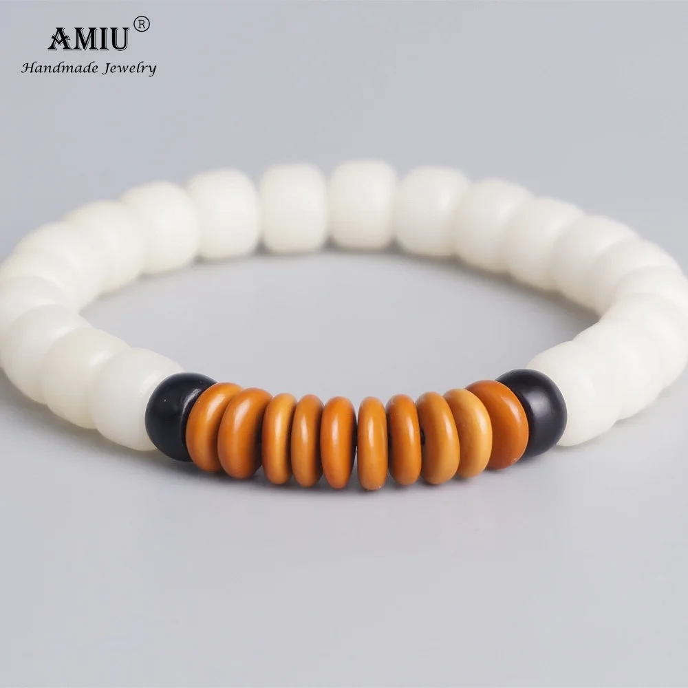 AMIU белые семена Бодхи Кокосовая Скорлупа оливковый орех Тибетский буддизм Мала