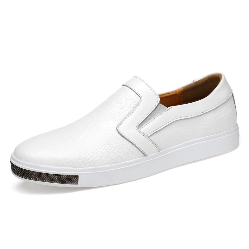 2020 New Men Leather Shoes Brand Mens Fashion Casual Genuine Loafers Boat | Обувь