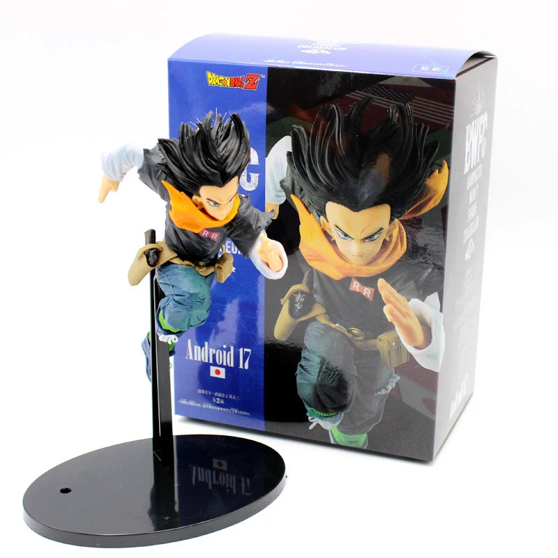 boxed 17 см Dragon Ball Z Android 17 Running Ver. Экшн-фигурка Драконий жемчуг зет Goku Lazuli PVC Fighter коллекция моделей - Цвет: boxed