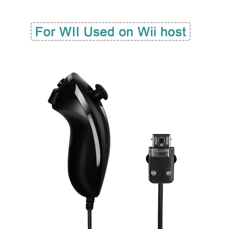 Проводной контроллер Nunchuck для консоли Nintendo Wii бесплатная доставка | Электроника