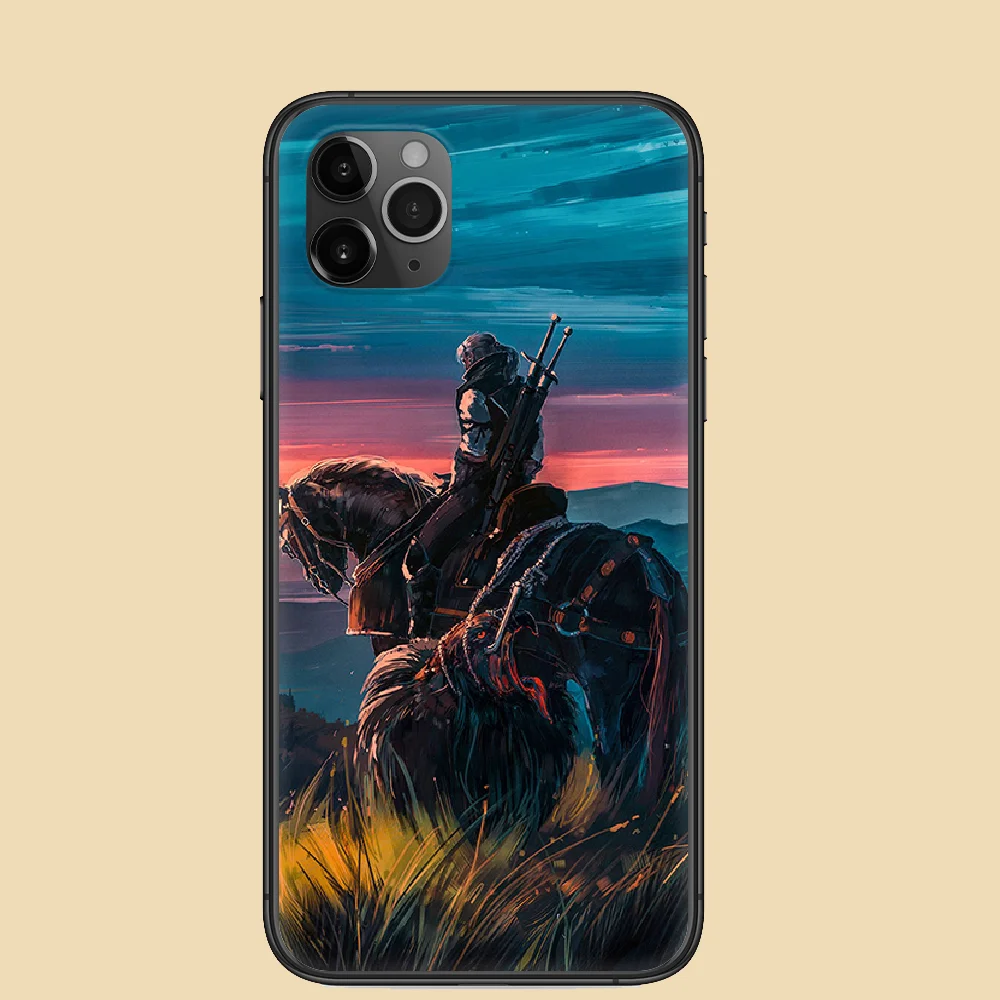 

Game wizard Phone Case Cover Hull For iphone 5 5s se 2 6 6s 7 8 12 mini plus X XS XR 11 PRO MAX black painting coque silicone