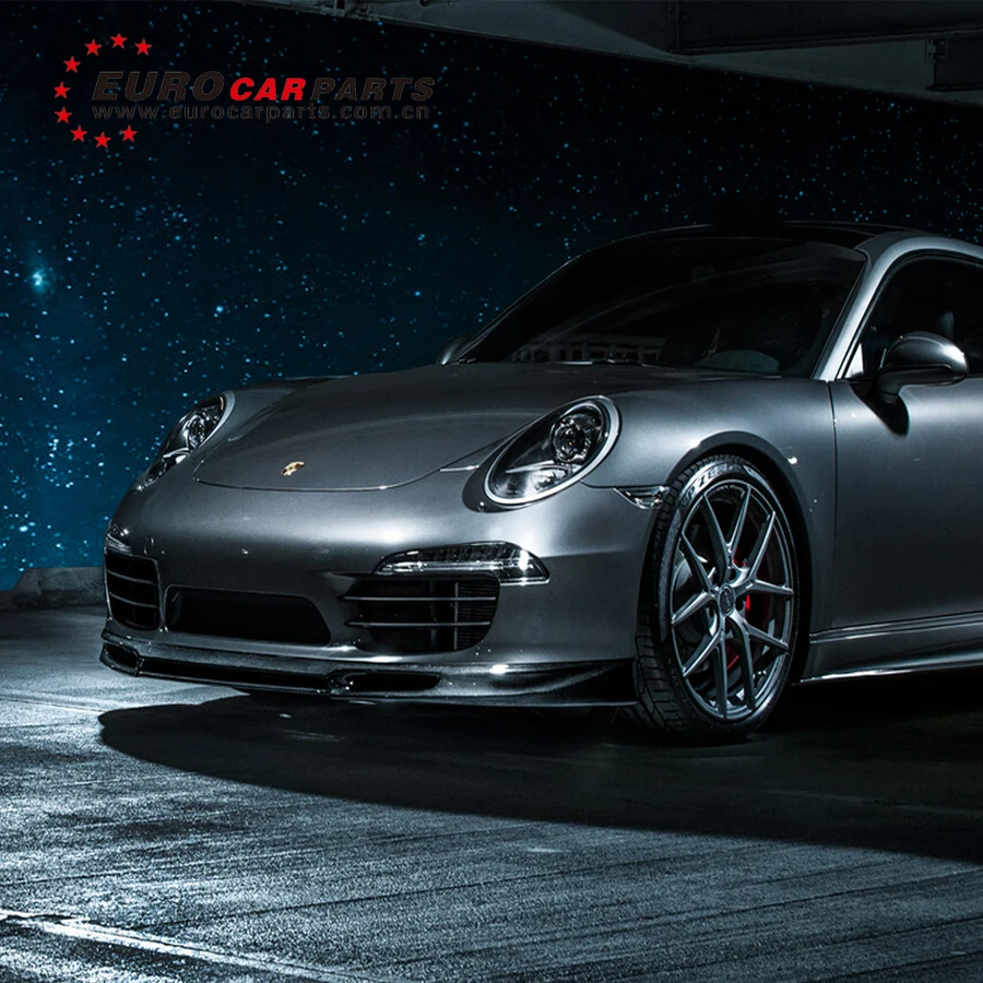 Стильный карбоновый спойлер Posche 911 991 в передний для углеродного диффузора
