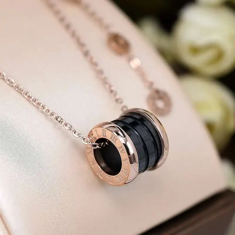 Римское цифровое ожерелье подвеска колье керамическая цепочка украшения и