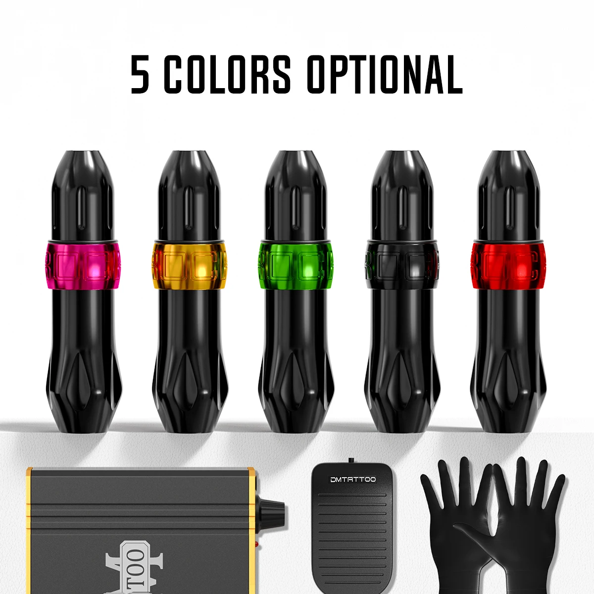 rocket tattoo kit profesional tattoo set power supply inks dm cartridge needles dc interface rotary tattoo machine kits free global shipping