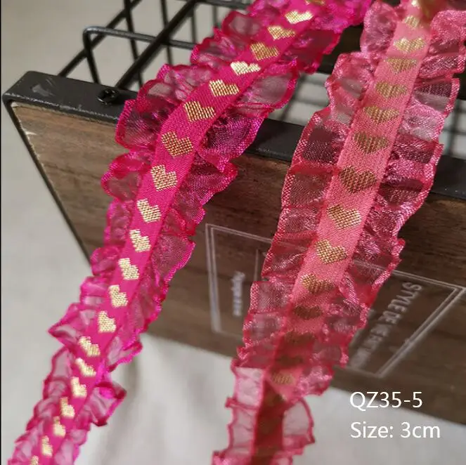 1 м эластичная плиссированная гипюровая кружевная отделка ткань серебряного