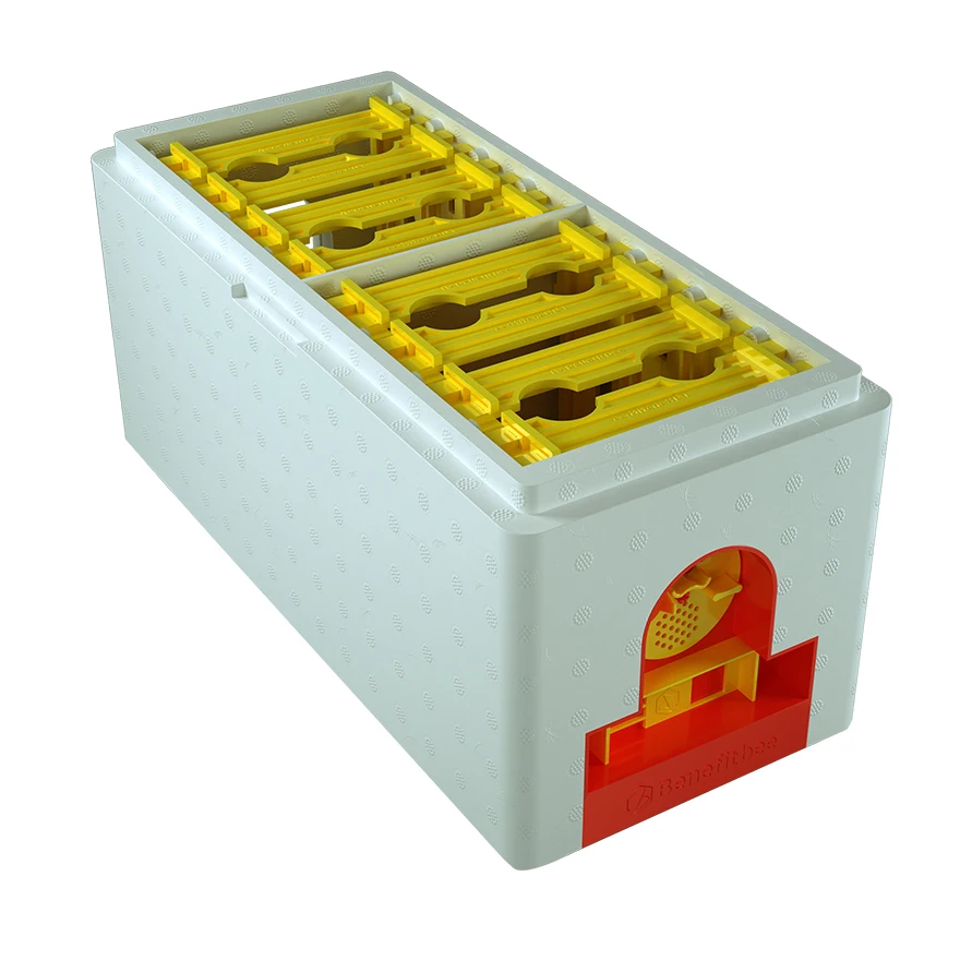 Only Super Box Бенффитби бренд многофункциональный королева пчелиный улей пластиковый пенопластовый материал двойная коробка вывод маток улей инструмент пчеловода пчелиное гнездо - Цвет: Only Super Box
