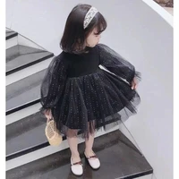 new knitting organza pullover spring winter girls dresses teenagers toddler children clothes school uniform dresses high quality