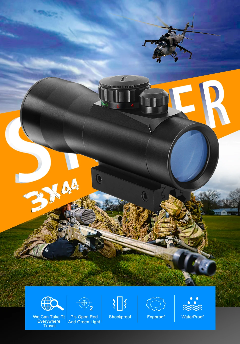 B BESTSIGHT 3X44 голографический прицел красный точечный прицел тактический прицел 11 мм/20 мм рейка охотничьи прицелы