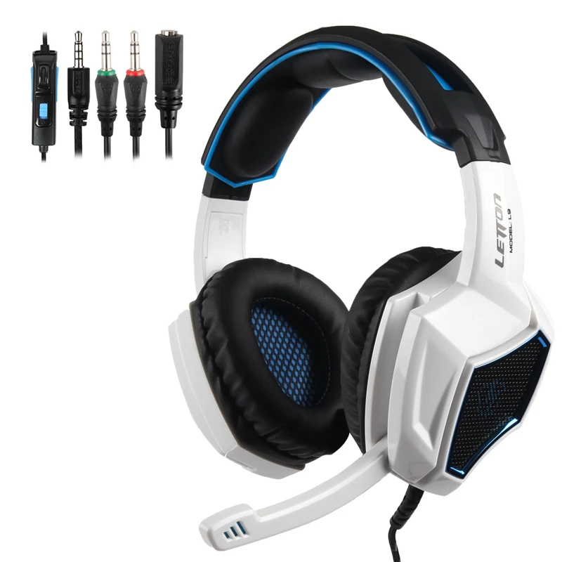 

LETTON L9 Surround Stereo Wied Gaming Headsets With Microphone Noise Cancelling For PS4 handphone PC Lightweight Soft Earmuffs
