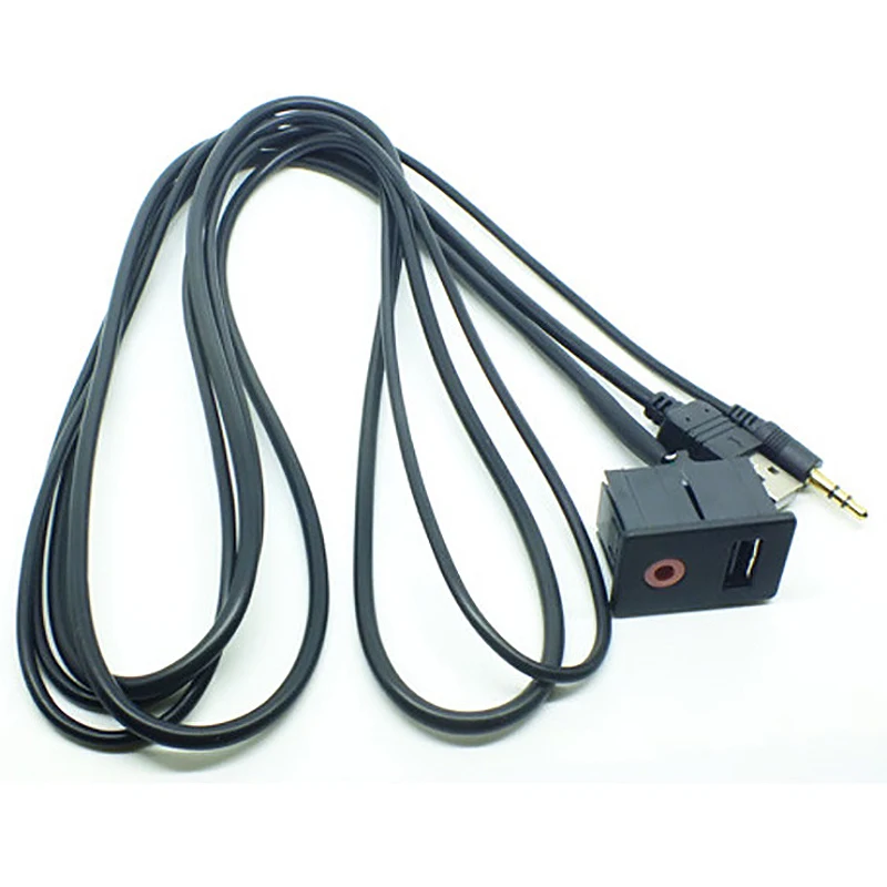 Автомобильный Suv Dash o Usb 3 5 мм Aux наушники Мужской монтажный адаптер панель