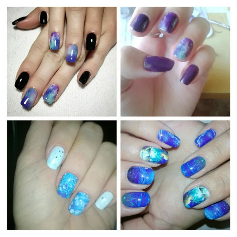 2019 Лидер продаж волшебный старт цветок Вода Дизайн ногтей Блестящий Гель лак