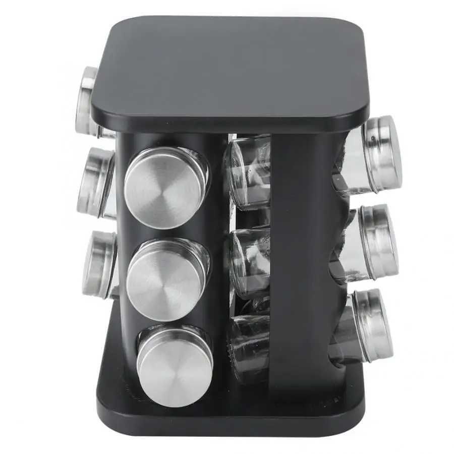 12 банка для специй вращающаяся подставка приправ столешница Нержавеющая сталь