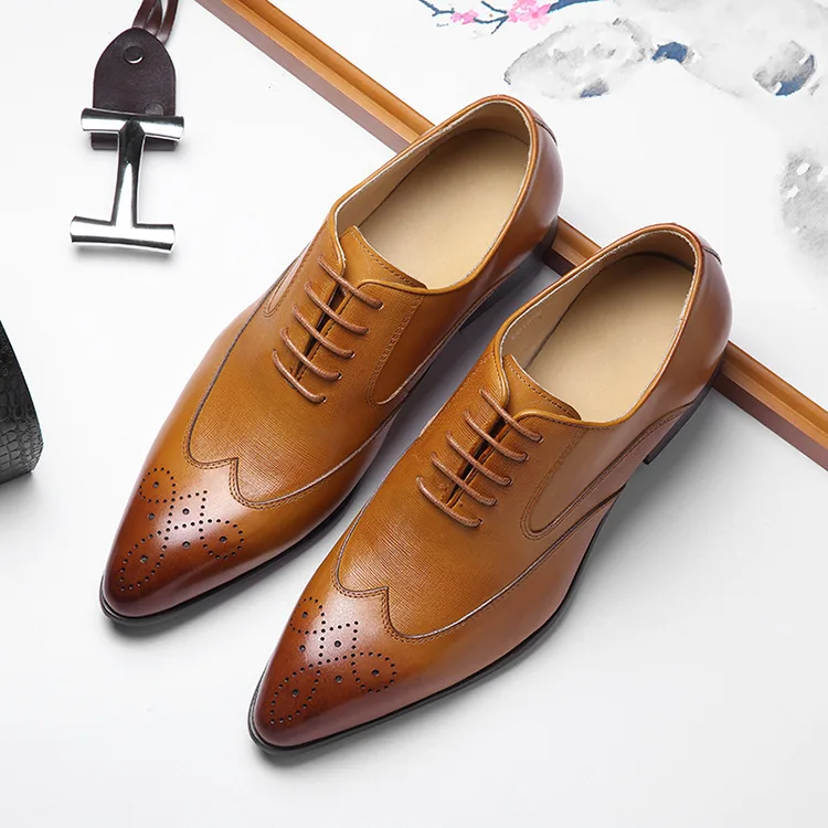 2019 г. Лето 100% заостренный носок башмак из натуральной кожи высококачественные