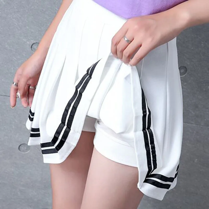 

2020 high waist pleated skirts Harajuku Skirts women girls lolita a-line sailor skirt Large Size Preppy school
