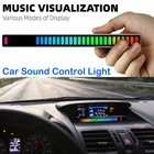 Автомобильный светильник с голосовым управлением, 18 цветов, 32 светодиосветодиодный, RGB, музыкальный ритм с голосовой активацией, окружающий свет, декоративная лампа для салона автомобиля, дома